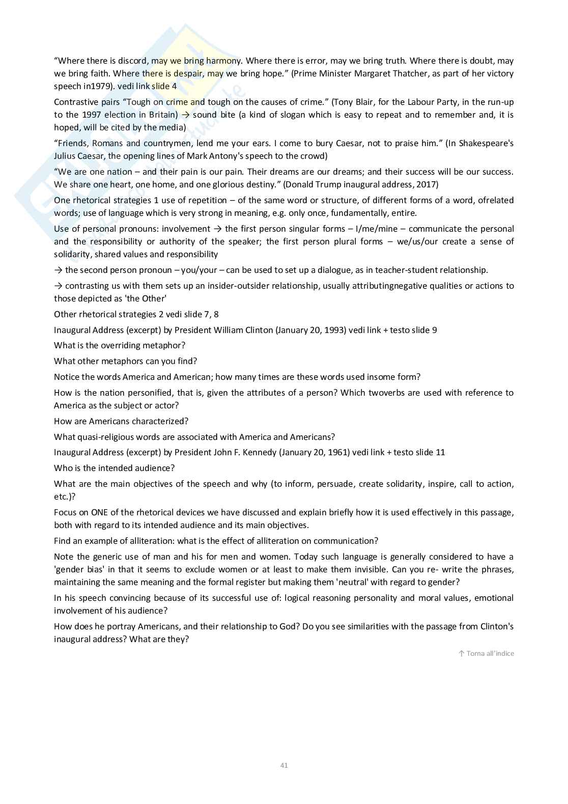Lingua inglese Pag. 41