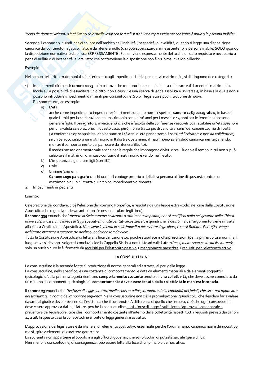 Appunti corso di Diritto canonico  Pag. 16