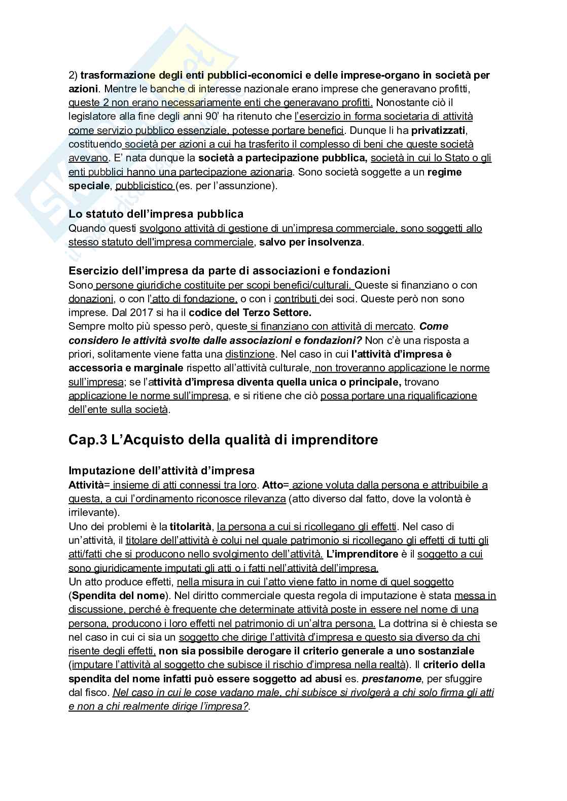 Riassunto esame Diritto commerciale, Prof. Guccione Alessandro Valerio, libro consigliato Diritto commerciale, Campobasso Pag. 11