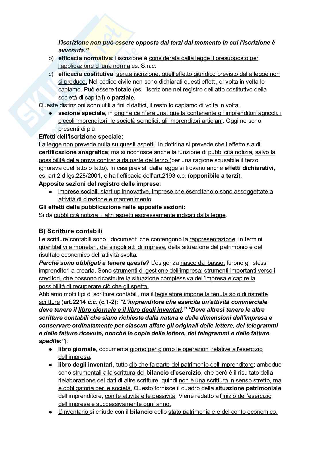 Riassunto esame Diritto commerciale, Prof. Guccione Alessandro Valerio, libro consigliato Diritto commerciale, Campobasso Pag. 16