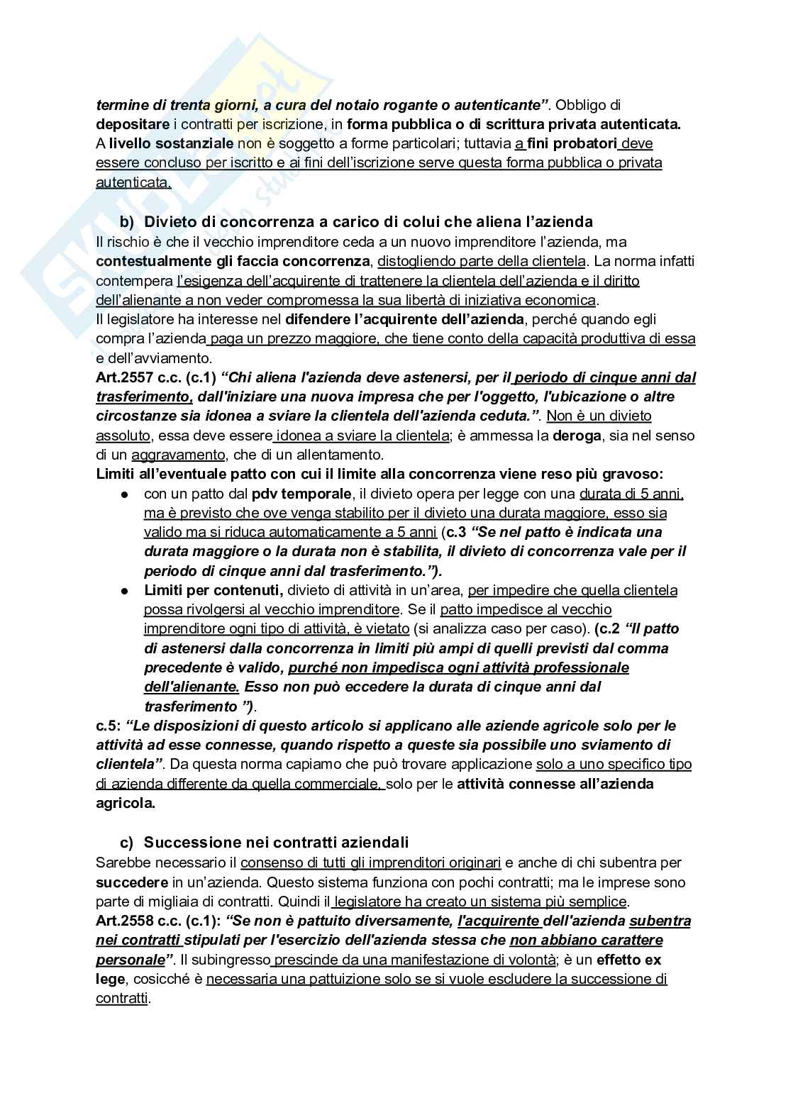 Riassunto esame Diritto commerciale, Prof. Guccione Alessandro Valerio, libro consigliato Diritto commerciale, Campobasso Pag. 21