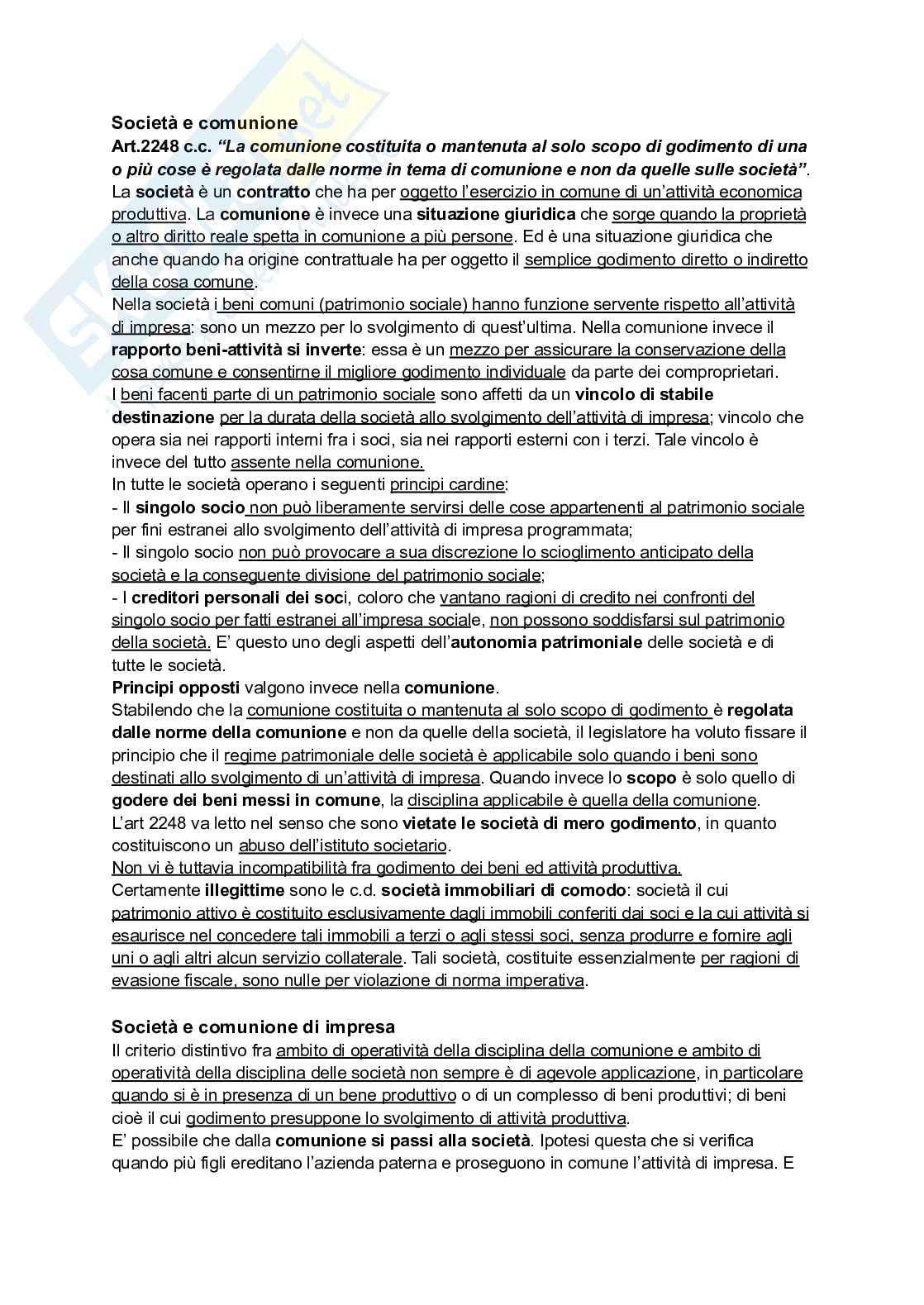 Riassunto esame Diritto commerciale, Prof. Guccione Alessandro Valerio, libro consigliato Diritto commerciale, Campobasso Pag. 36