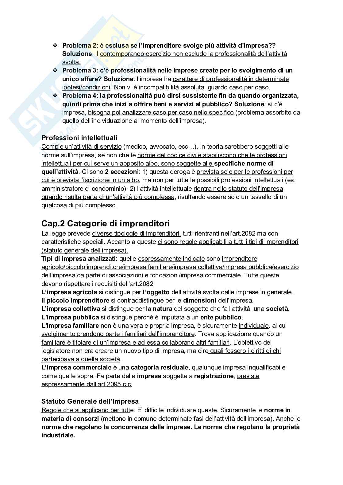 Riassunto esame Diritto commerciale, Prof. Guccione Alessandro Valerio, libro consigliato Diritto commerciale, Campobasso Pag. 6
