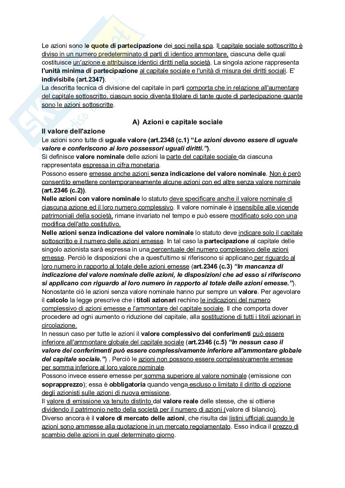 Riassunto esame Diritto commerciale, Prof. Guccione Alessandro Valerio, libro consigliato Diritto commerciale, Campobasso Pag. 76