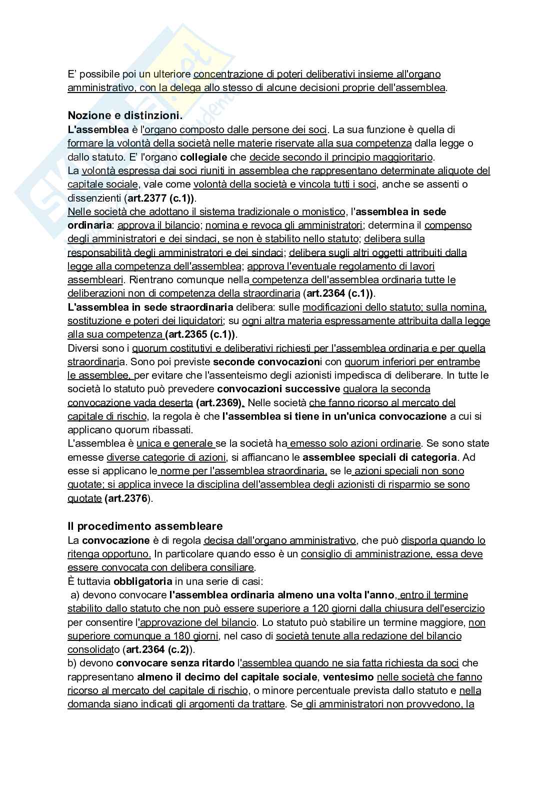 Riassunto esame Diritto commerciale, Prof. Guccione Alessandro Valerio, libro consigliato Diritto commerciale, Campobasso Pag. 91