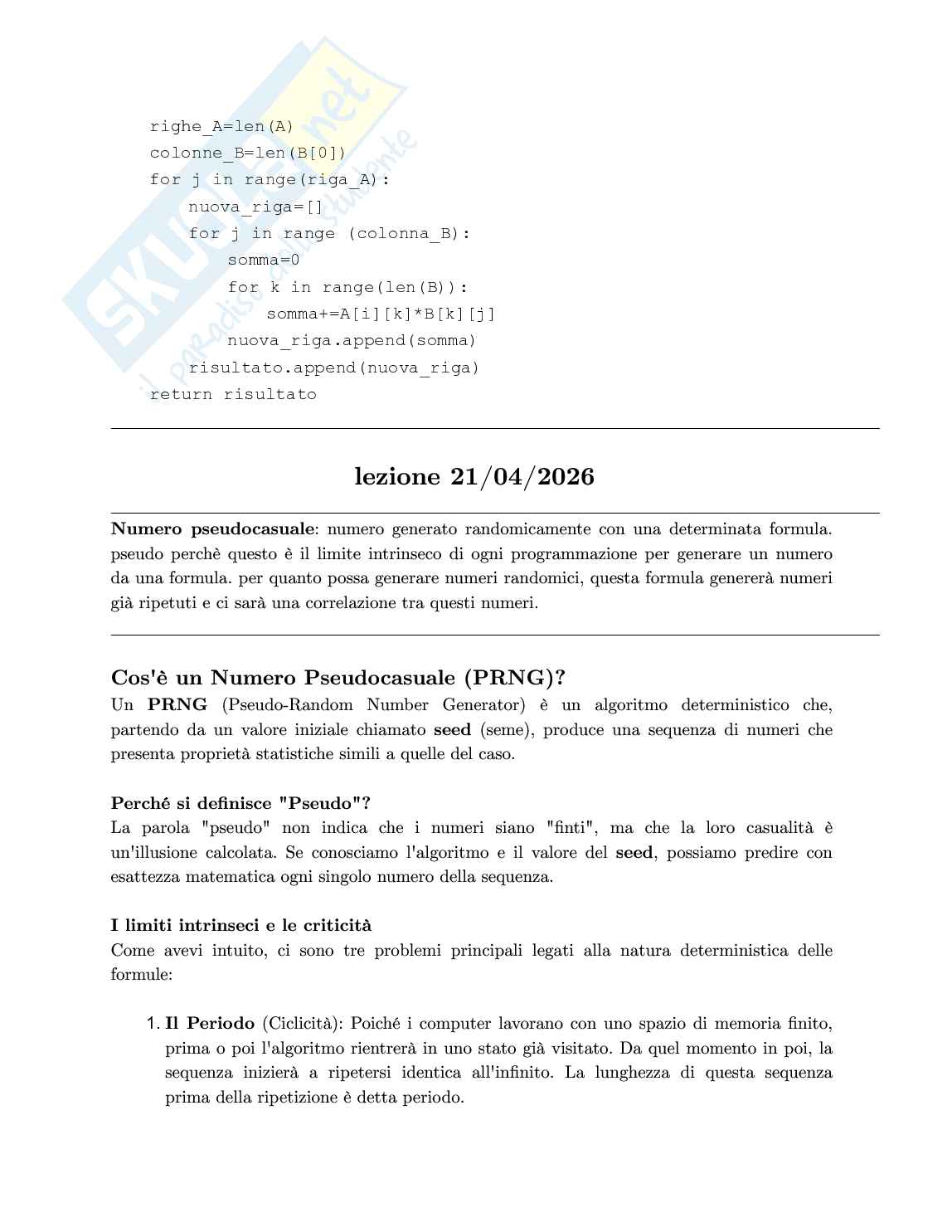 Appunti per secondo parziale di Informatica Pag. 11