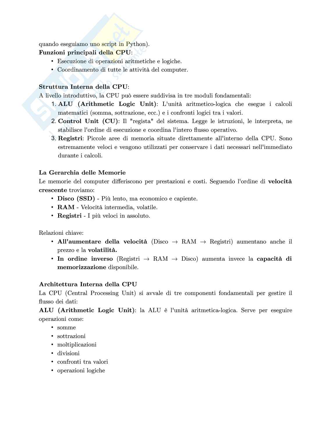 Appunti per secondo parziale di Informatica Pag. 16