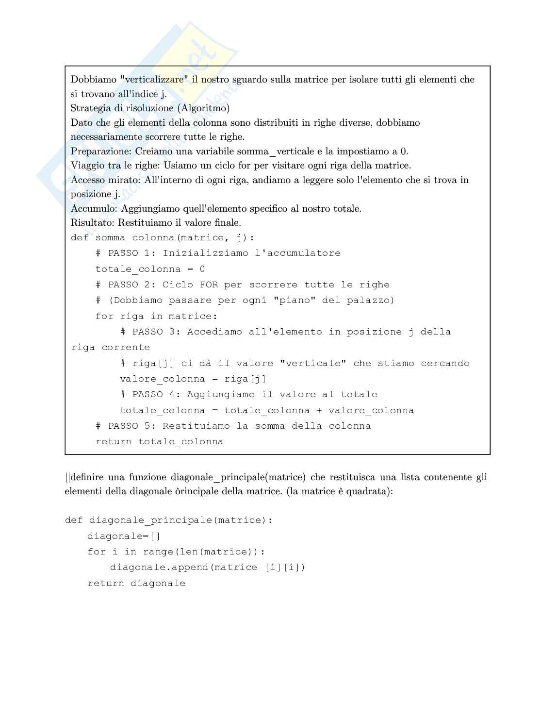 Appunti per secondo parziale di Informatica Pag. 6