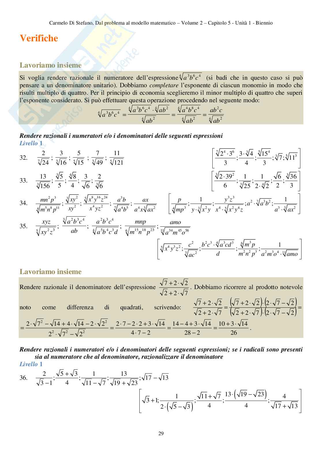 Dal problema al modello matematico - Volume 2 per il biennio Pag. 36