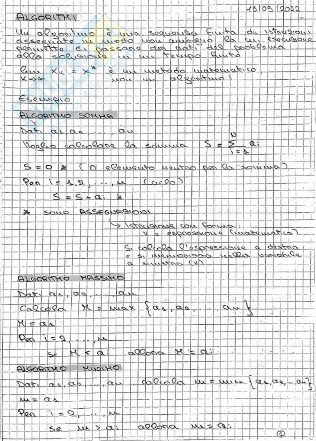 Appunti Calcolo numerico  Pag. 1