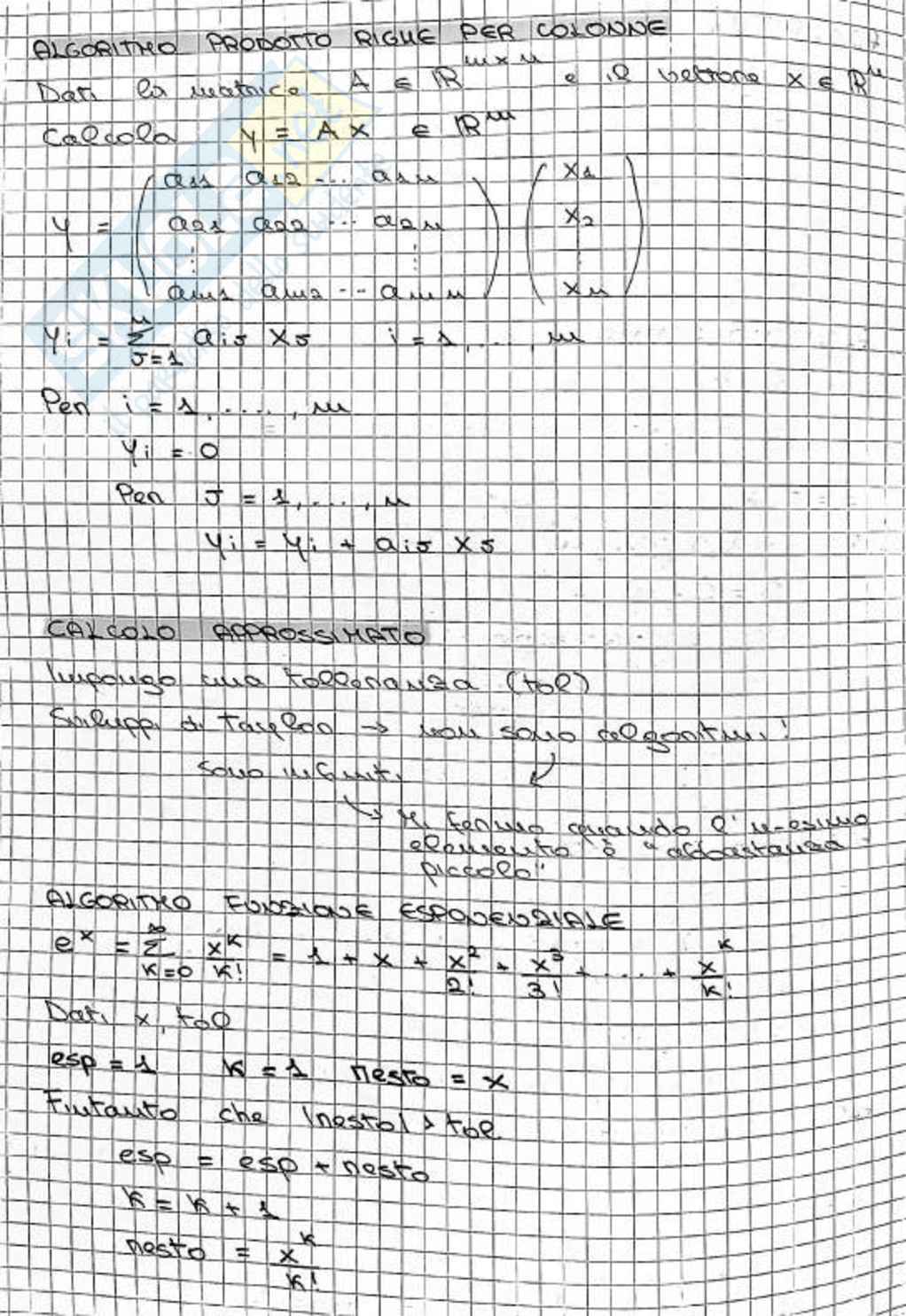 Appunti Calcolo numerico  Pag. 2