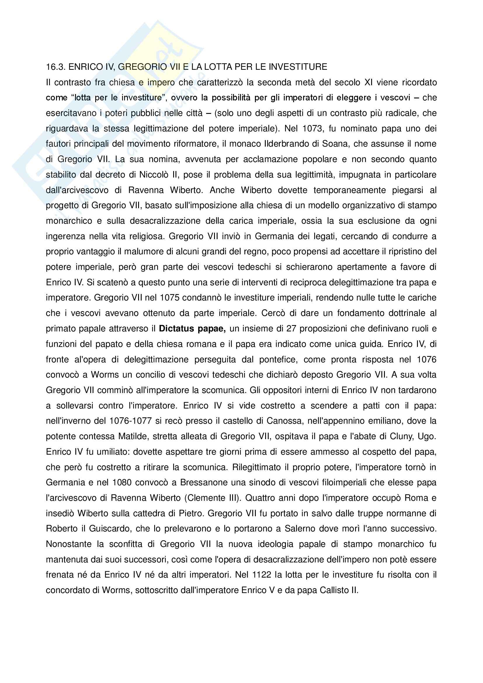 Riassunto esame Storia, prof. Curzel, libro consigliato Storia medievale, Montanari Pag. 56