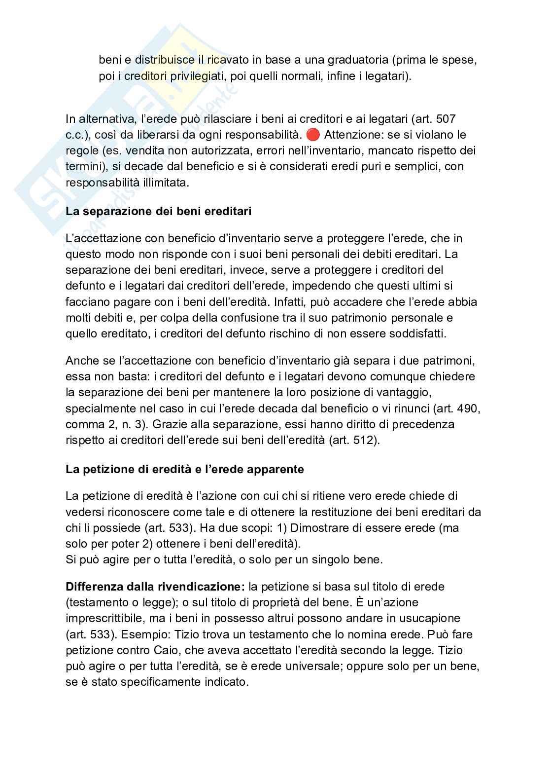 Diritto privato - le successioni  Pag. 11