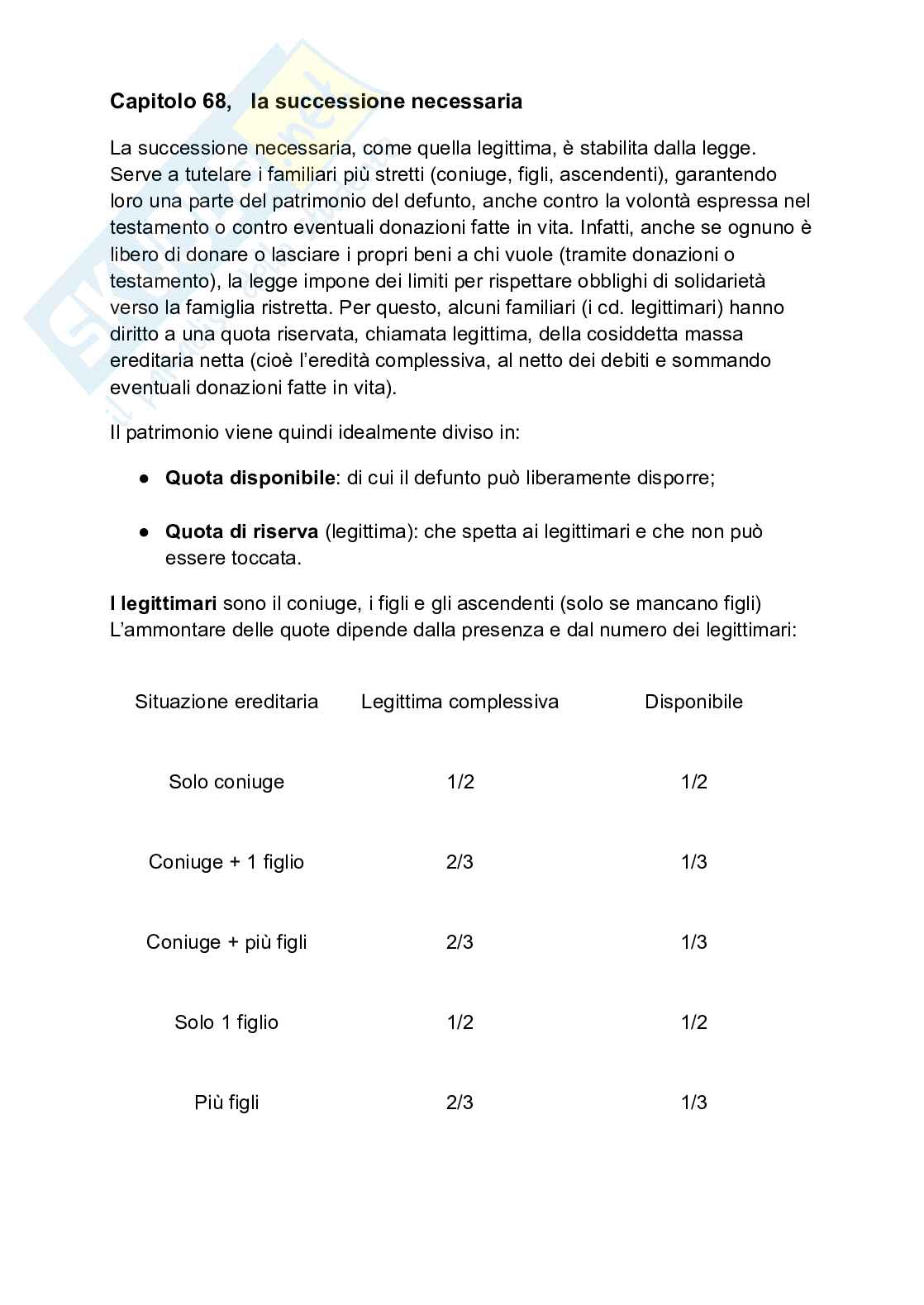 Diritto privato - le successioni  Pag. 16