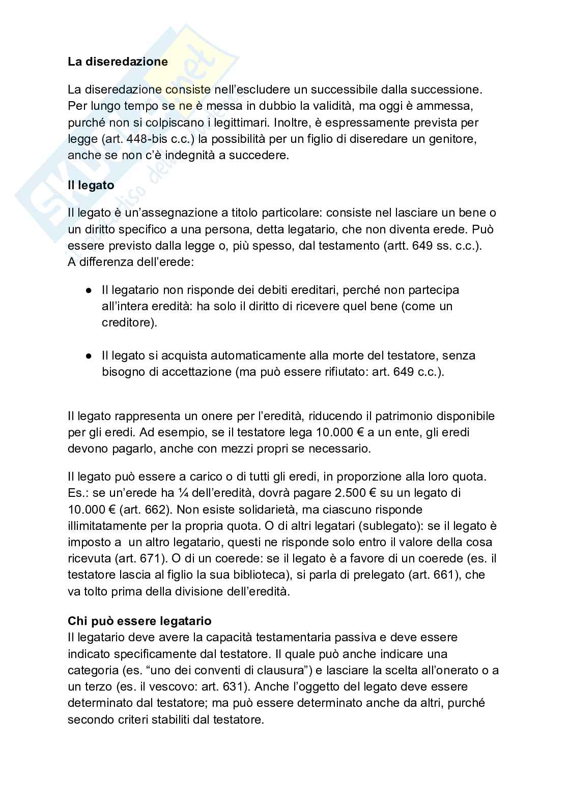 Diritto privato - le successioni  Pag. 21