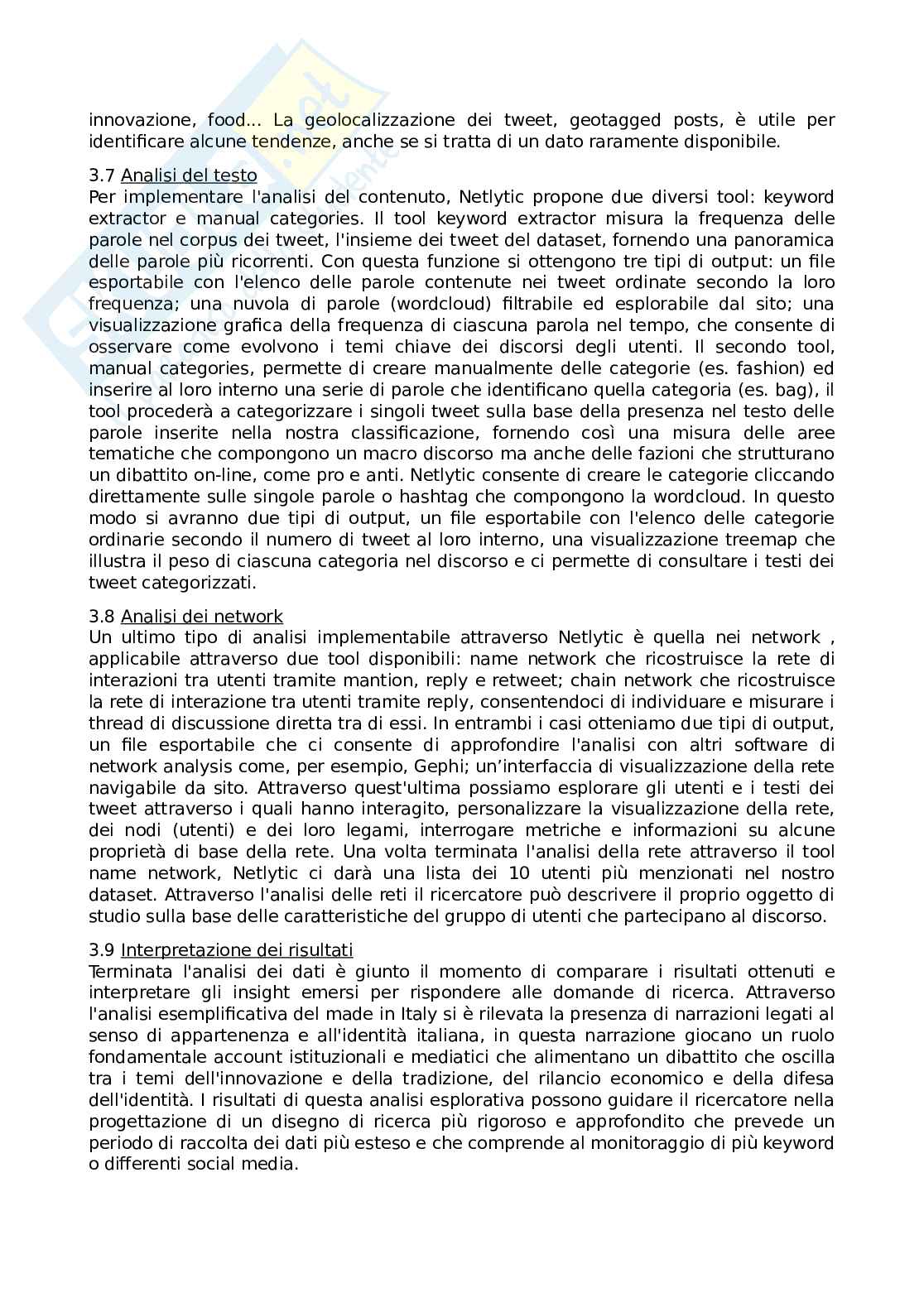 Riassunto esame Data Journalism, prof. Antenore, libro consigliato I metodi digitali nella ricerca sociale, Caliandro, Gandini Pag. 16
