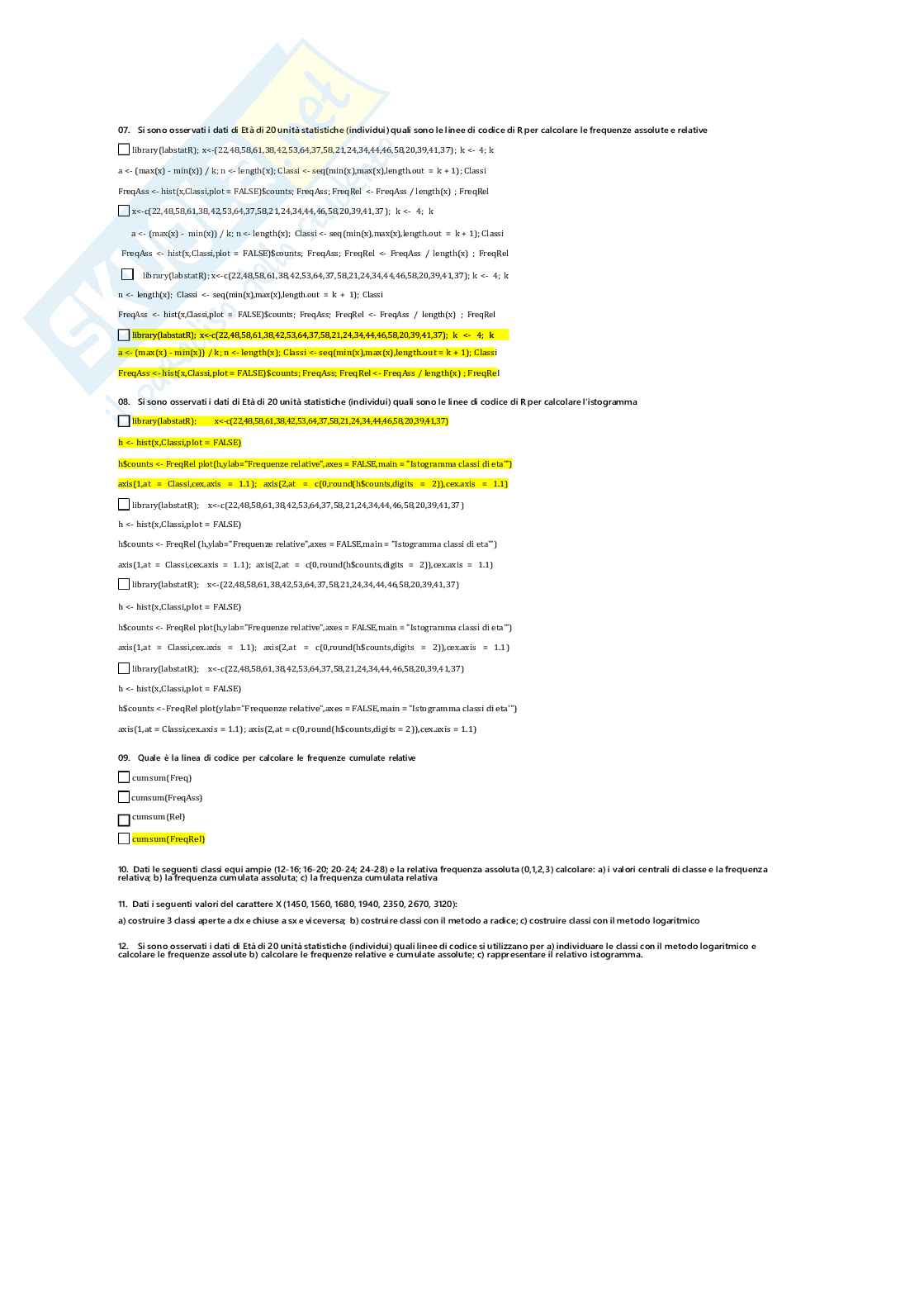 Statistica Pag. 11
