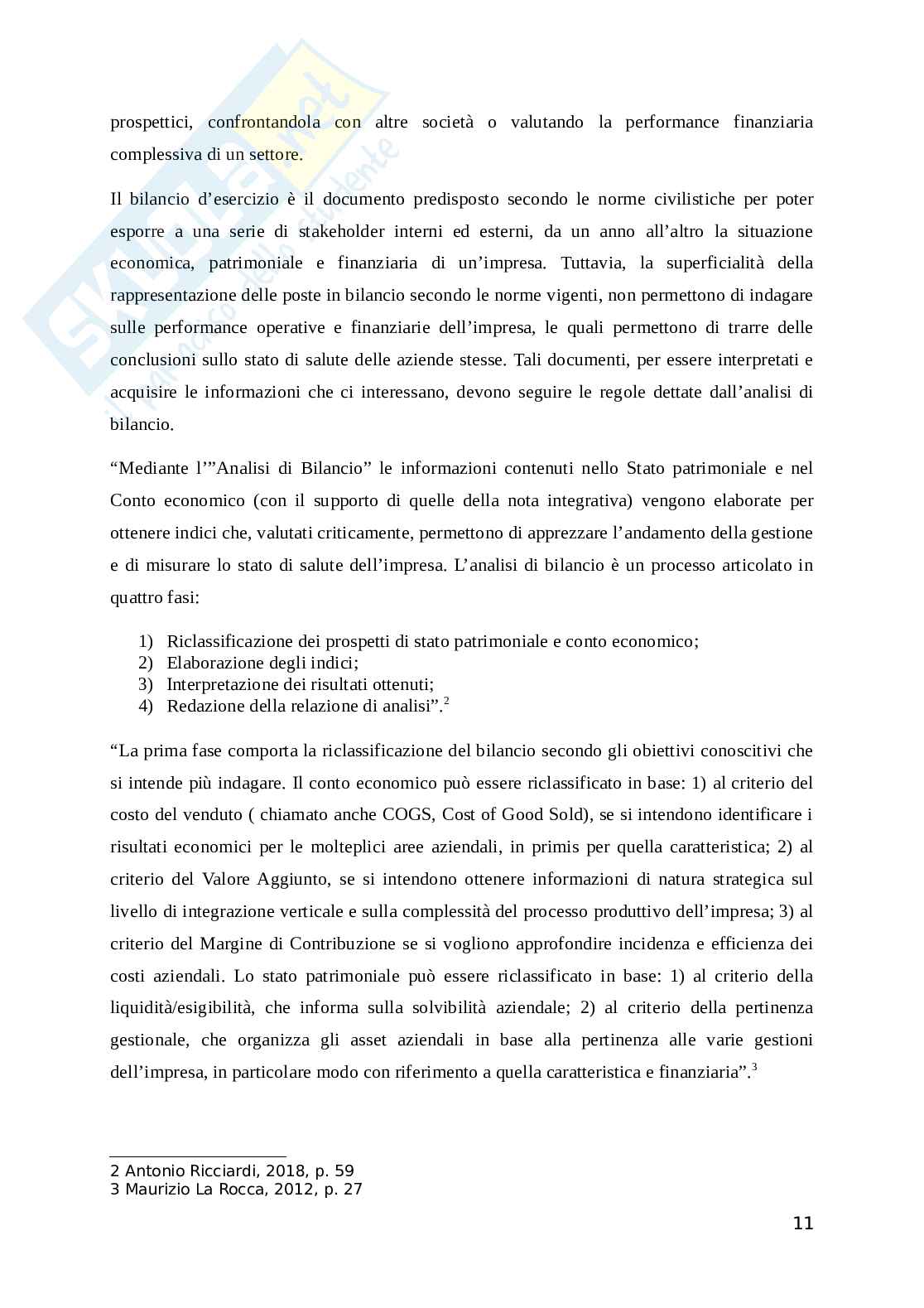 Analisi economico-finanziaria nel settore della telecomunicazione americana: AT&T INC. e Verizon Communications Pag. 11