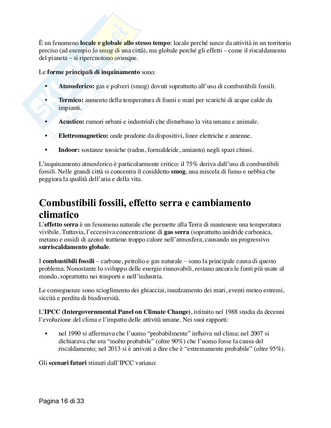 Economia dell'ambiente e del territorio Pag. 16