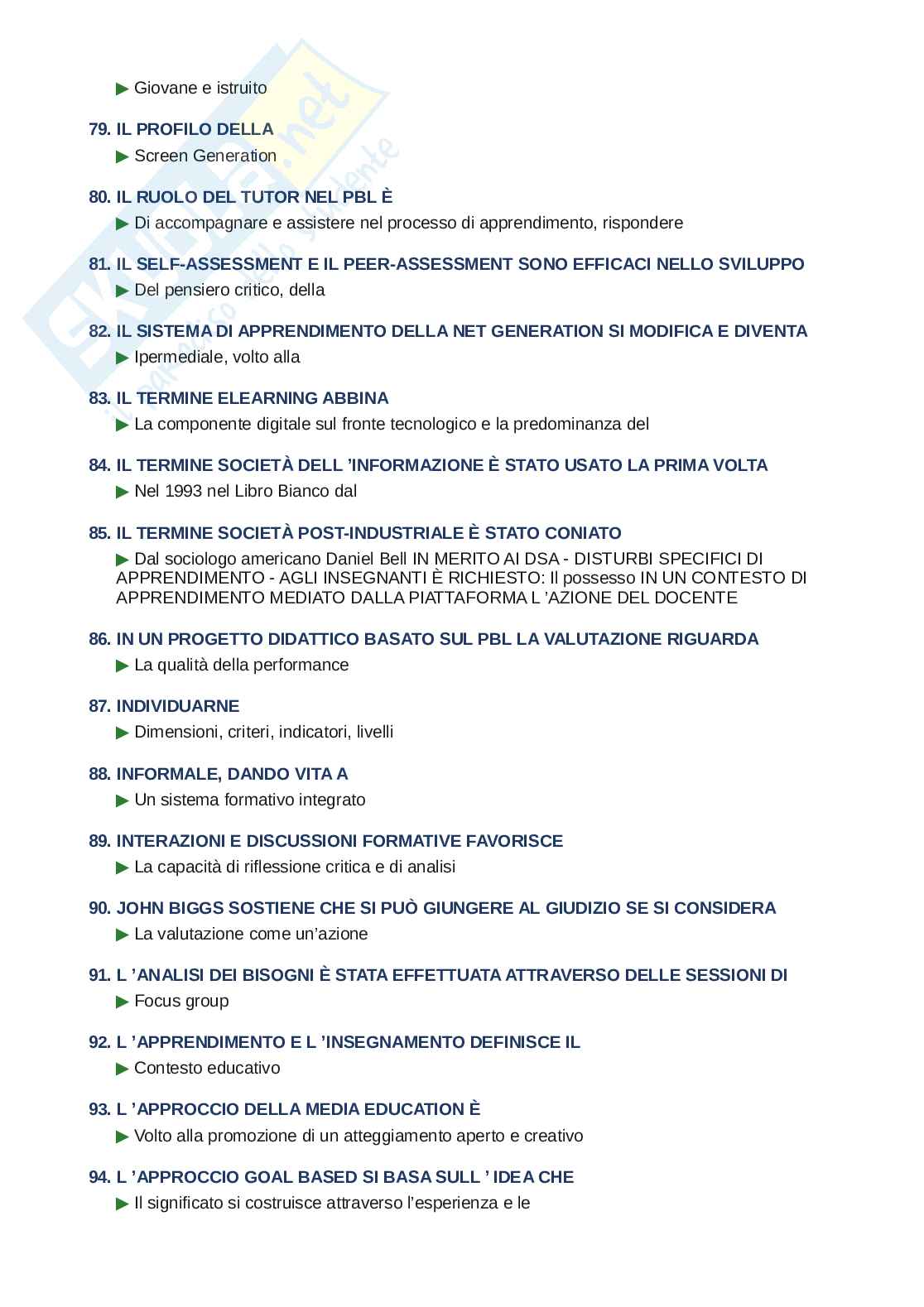 Domande e risposte Didattica generale, ordine alfabetico 2025 Pag. 6