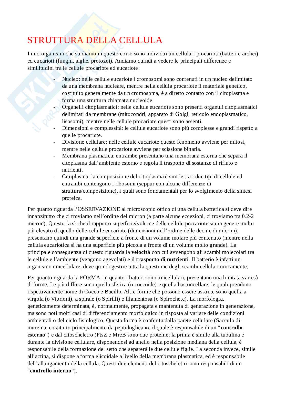 Appunti di Microbiologia Pag. 11