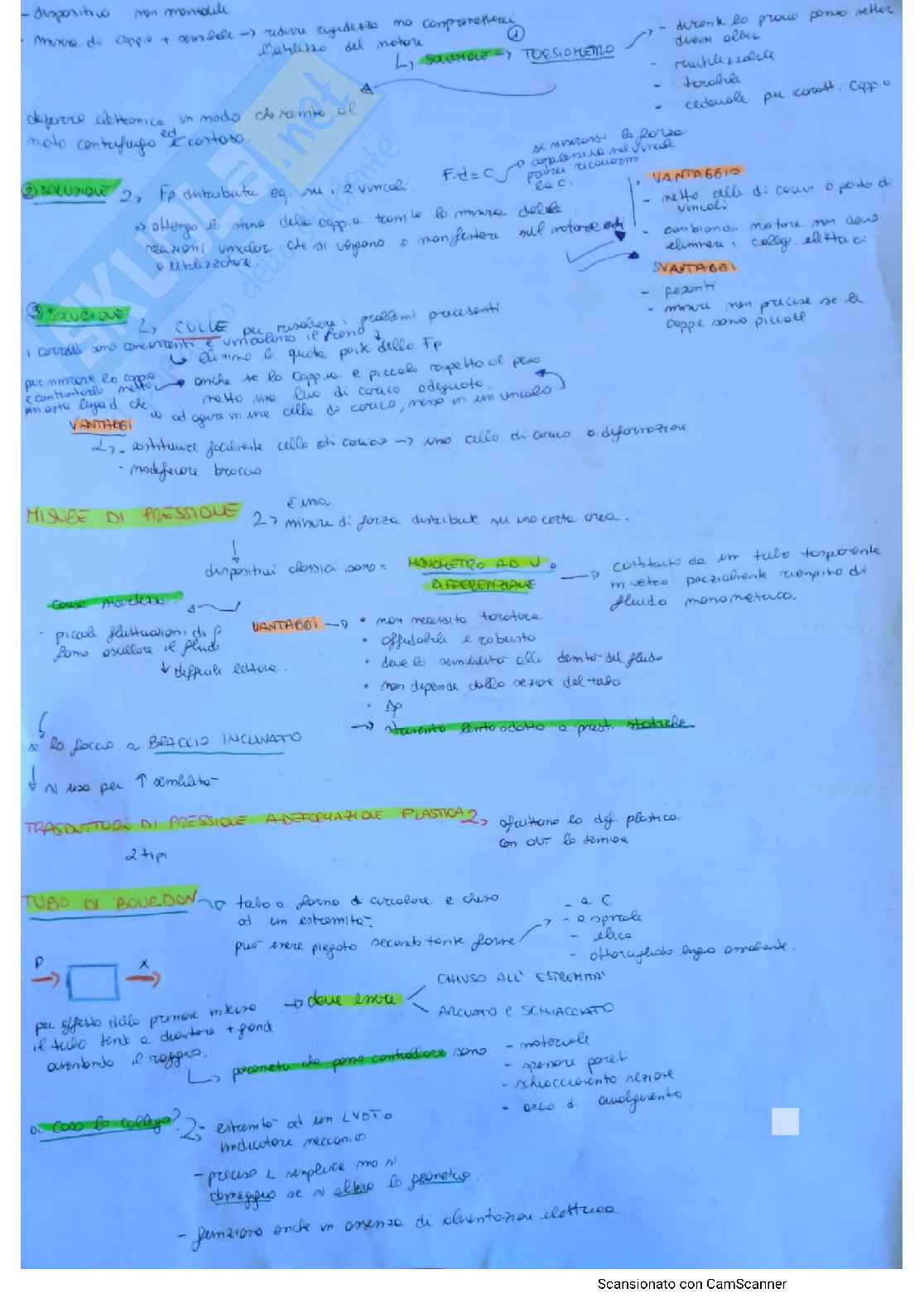 Riassunto+Schema Misure Meccaniche termice Prof. Castellini Pag. 16