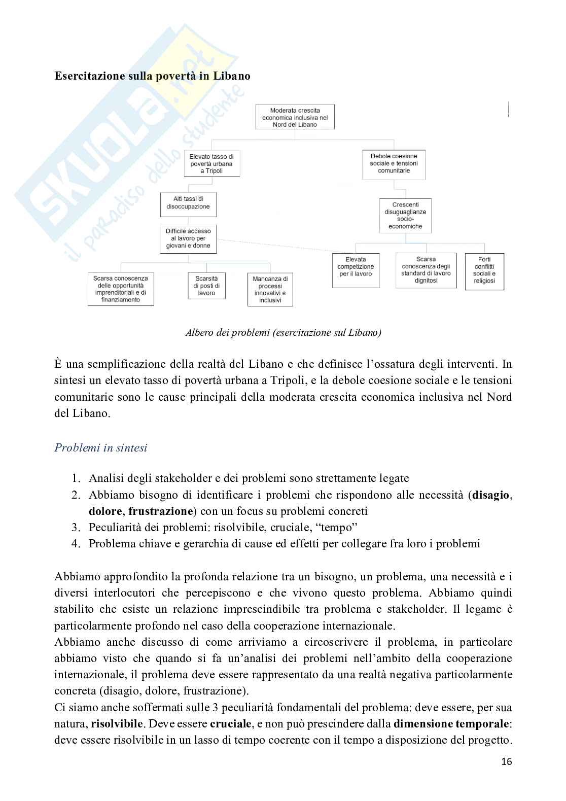 Appunti Laboratorio di cooperazione internazionale e tra sistemi territoriali Pag. 16