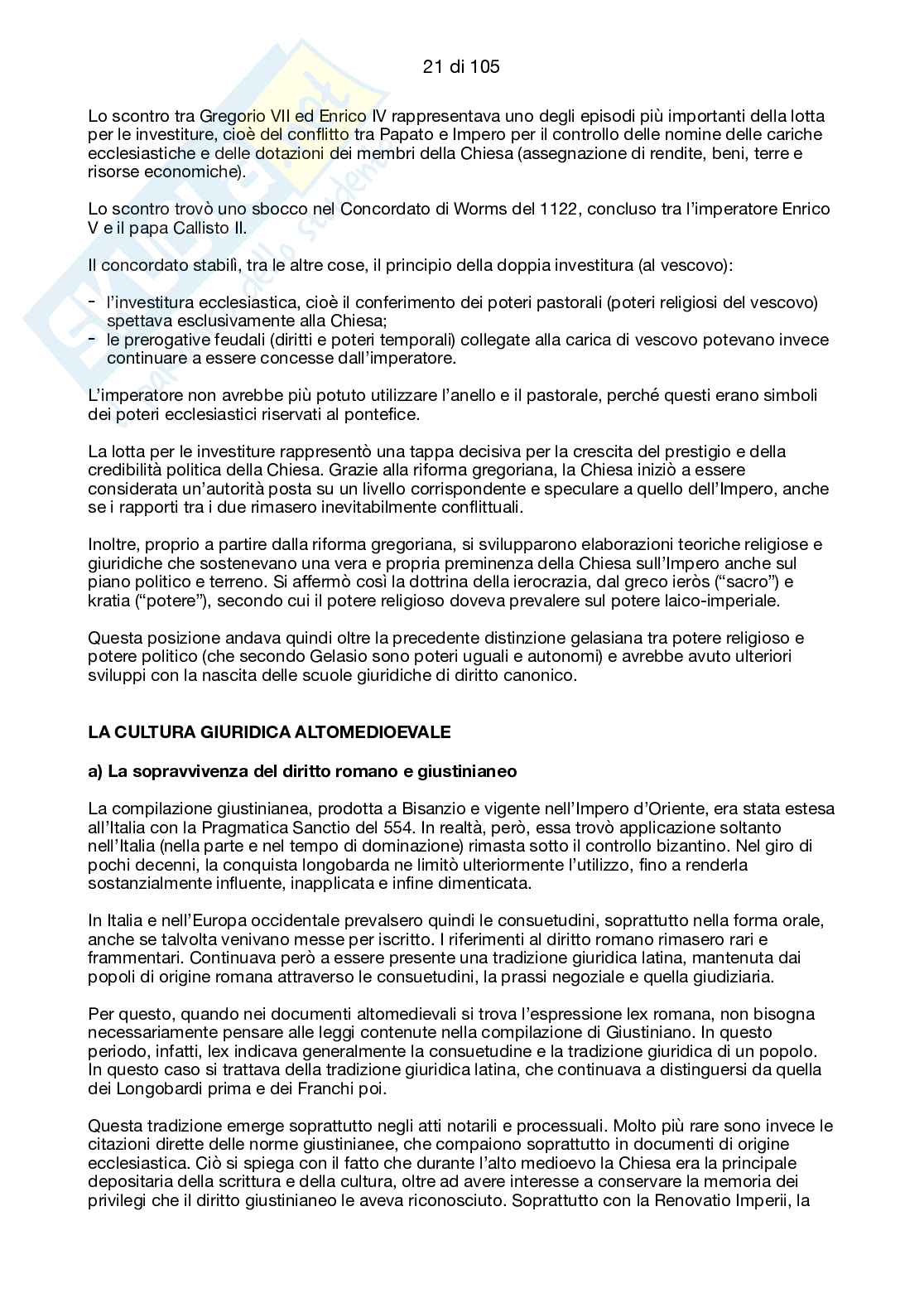 Storia del diritto medievale e moderno Pag. 21