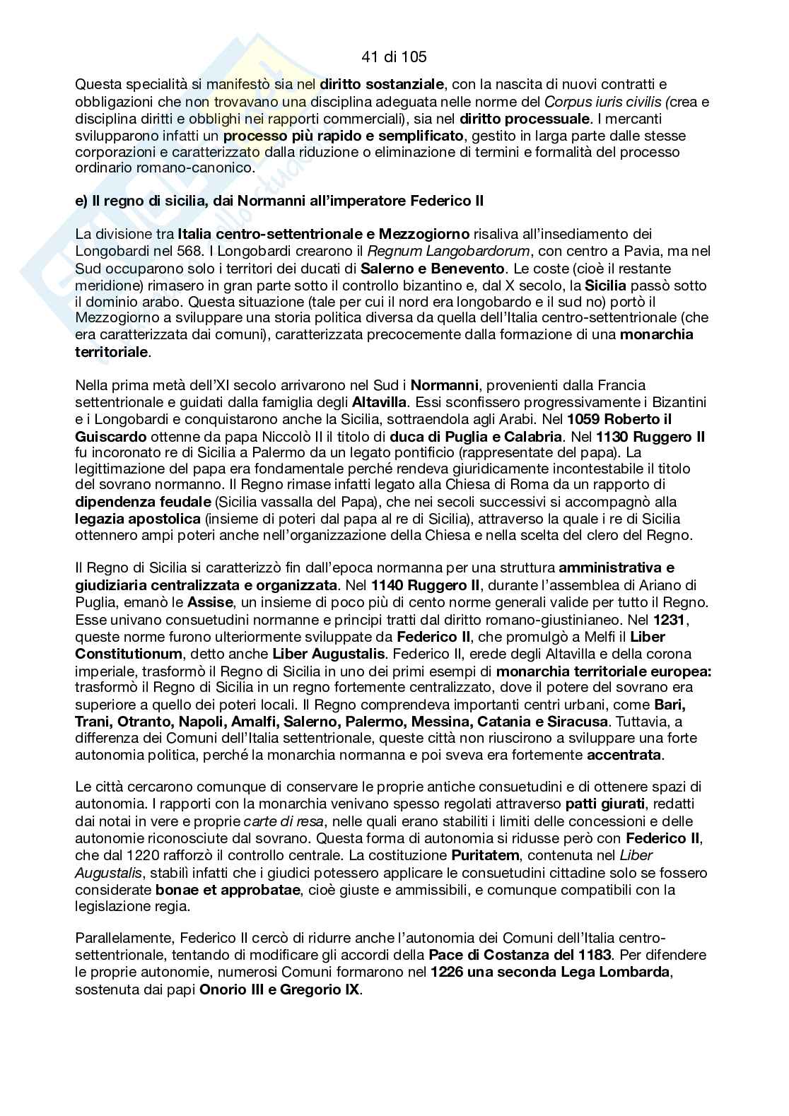 Storia del diritto medievale e moderno Pag. 41