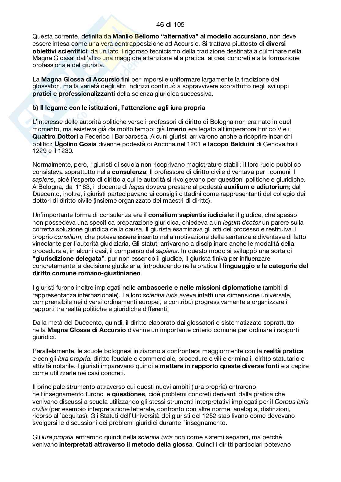 Storia del diritto medievale e moderno Pag. 46