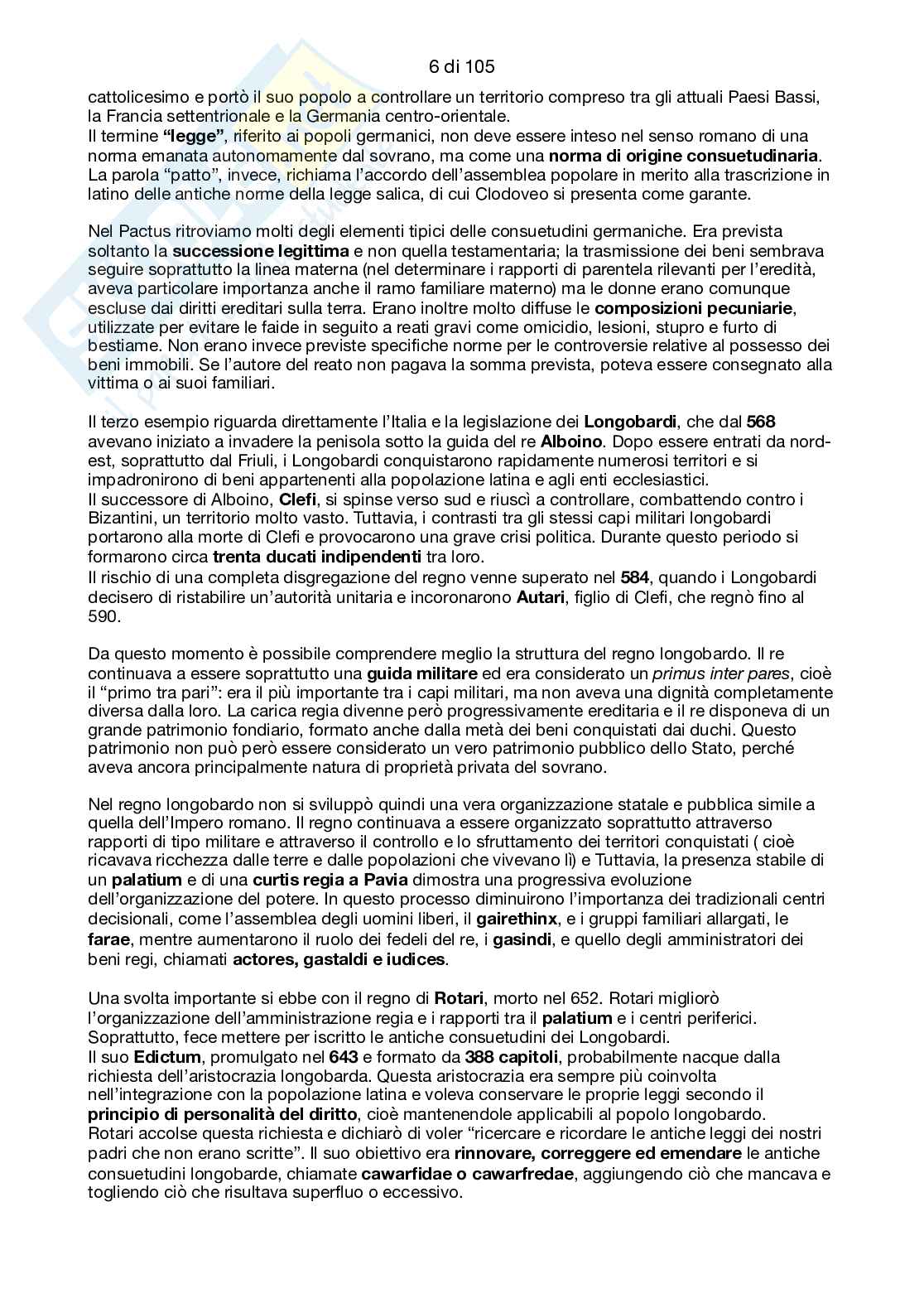 Storia del diritto medievale e moderno Pag. 6