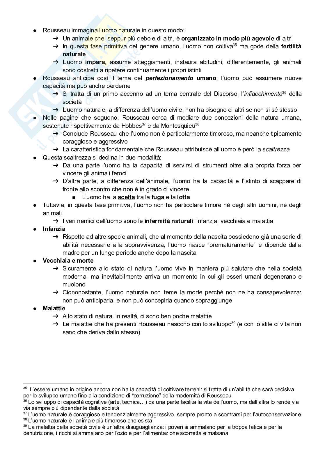Riassunto esame Etica ii b, Prof. Botti Caterina, libro consigliato Discorso sull'origine e i fondamenti dell'ineguaglianza tra gli uomini, Rousseau Pag. 11