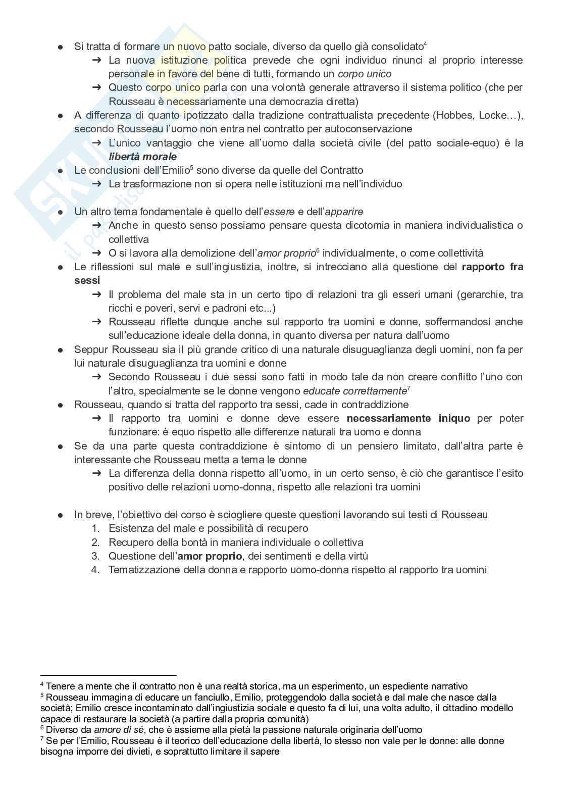 Riassunto esame Etica ii b, Prof. Botti Caterina, libro consigliato Discorso sull'origine e i fondamenti dell'ineguaglianza tra gli uomini, Rousseau Pag. 2