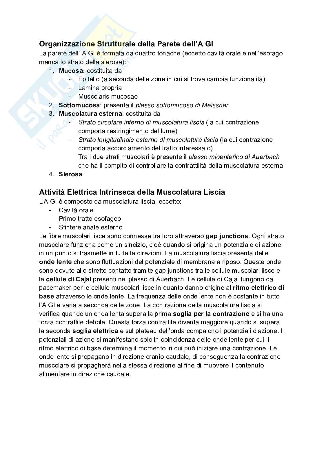 Fisiologia della nutrizione Pag. 1
