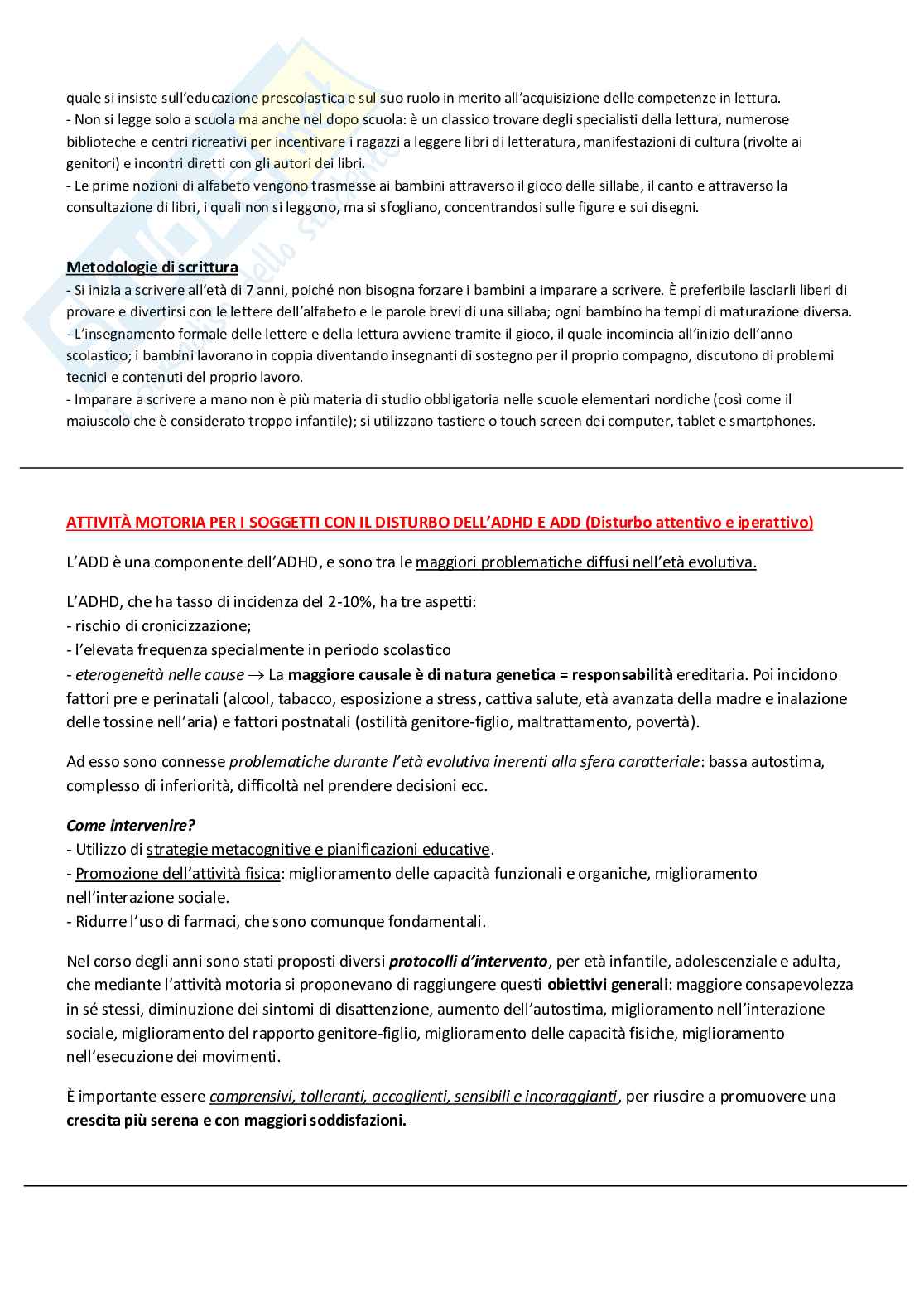 Esame teoria, tecnica e didattica dell'attività motoria - Prof Valentini - Appunti presi alle lezioni + rielaborazione personale basata sui libri consigliati dalla professoressa Pag. 86