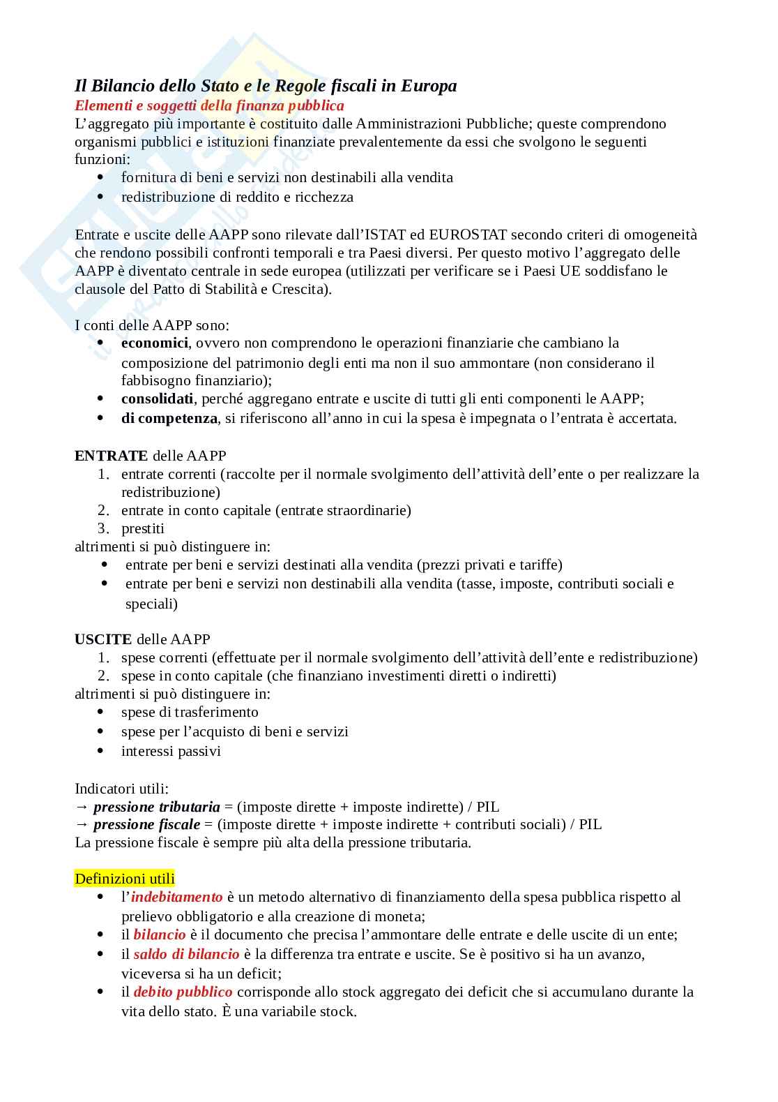 Parte tre appunti Sistemi fiscali  Pag. 1