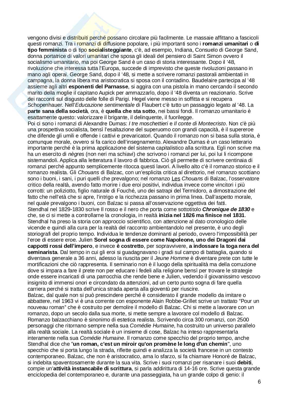 Letteratura francese - Stendhal, Il rosso e il nero Pag. 6