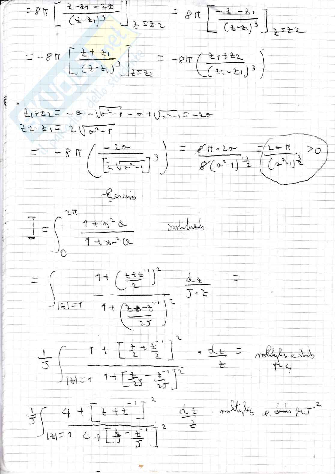 Metodi matematici per l'ingegneria, appunti del corso - Quaderno 3  Pag. 16