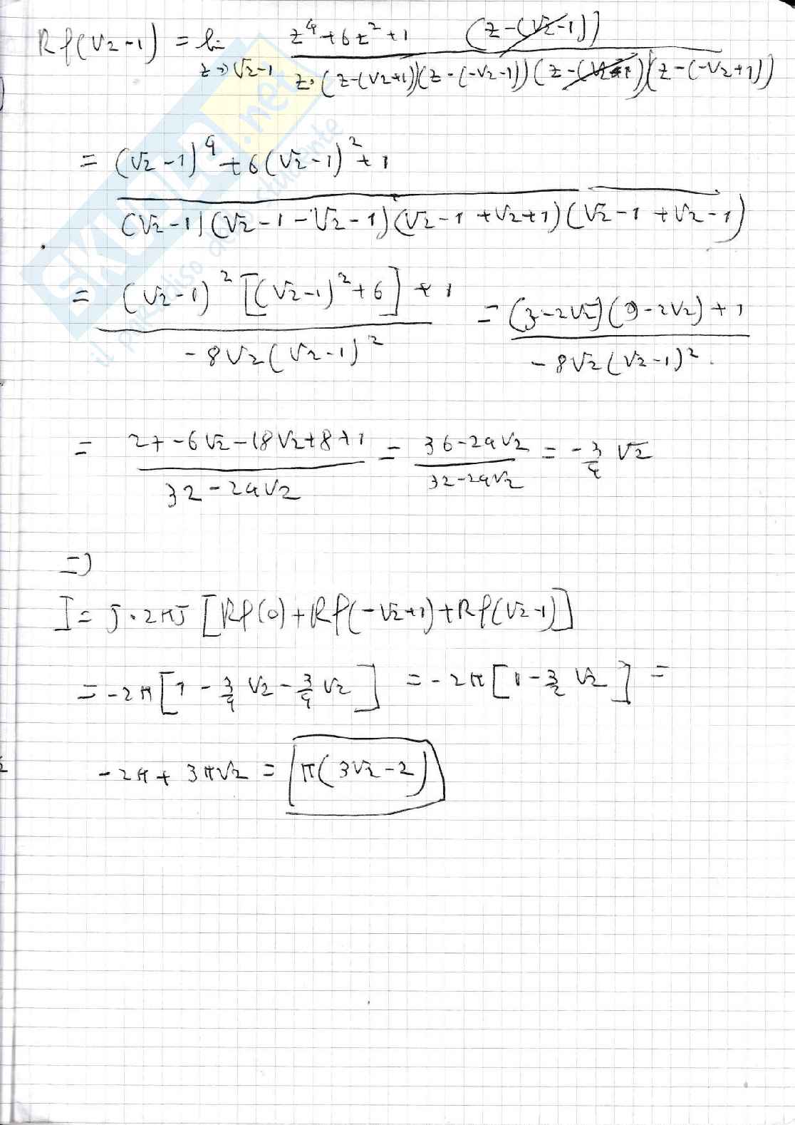Metodi matematici per l'ingegneria, appunti del corso - Quaderno 3  Pag. 21