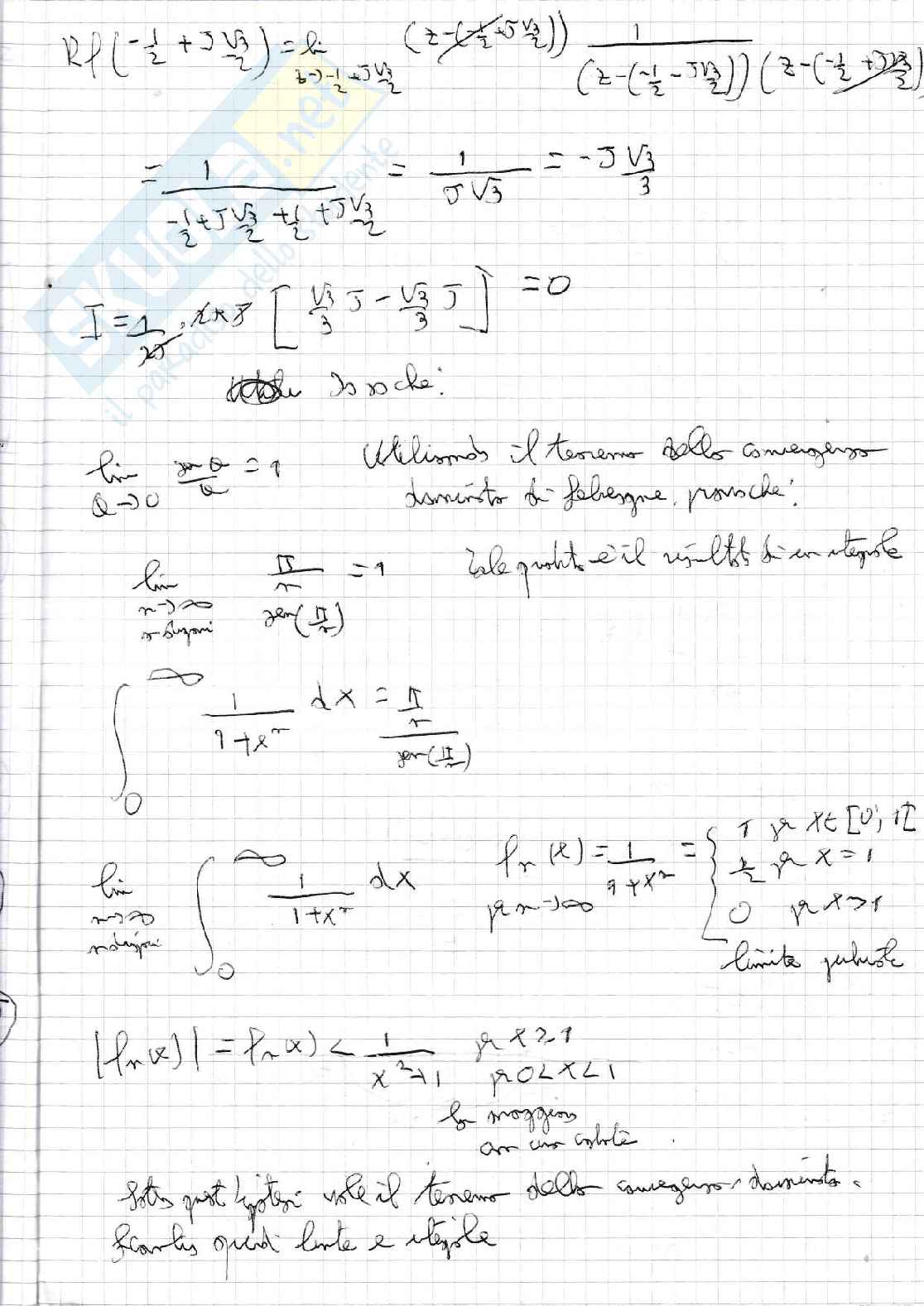 Metodi matematici per l'ingegneria, appunti del corso - Quaderno 3  Pag. 26