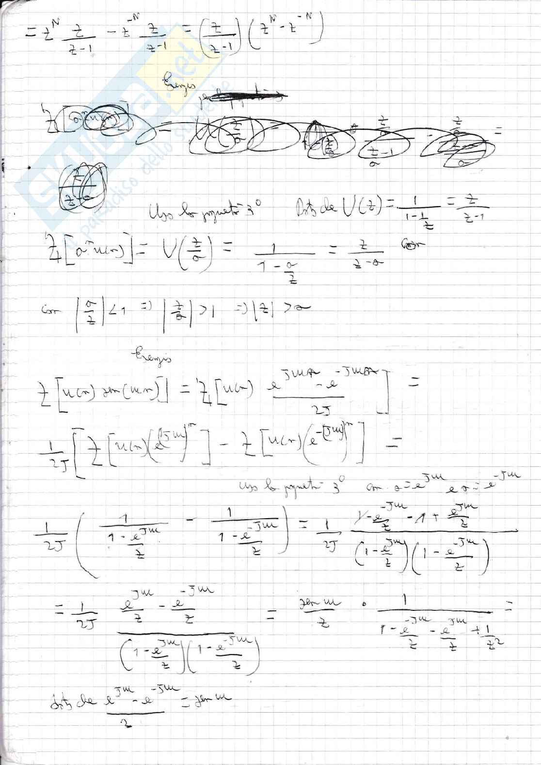 Metodi matematici per l'ingegneria, appunti del corso - Quaderno 3  Pag. 41