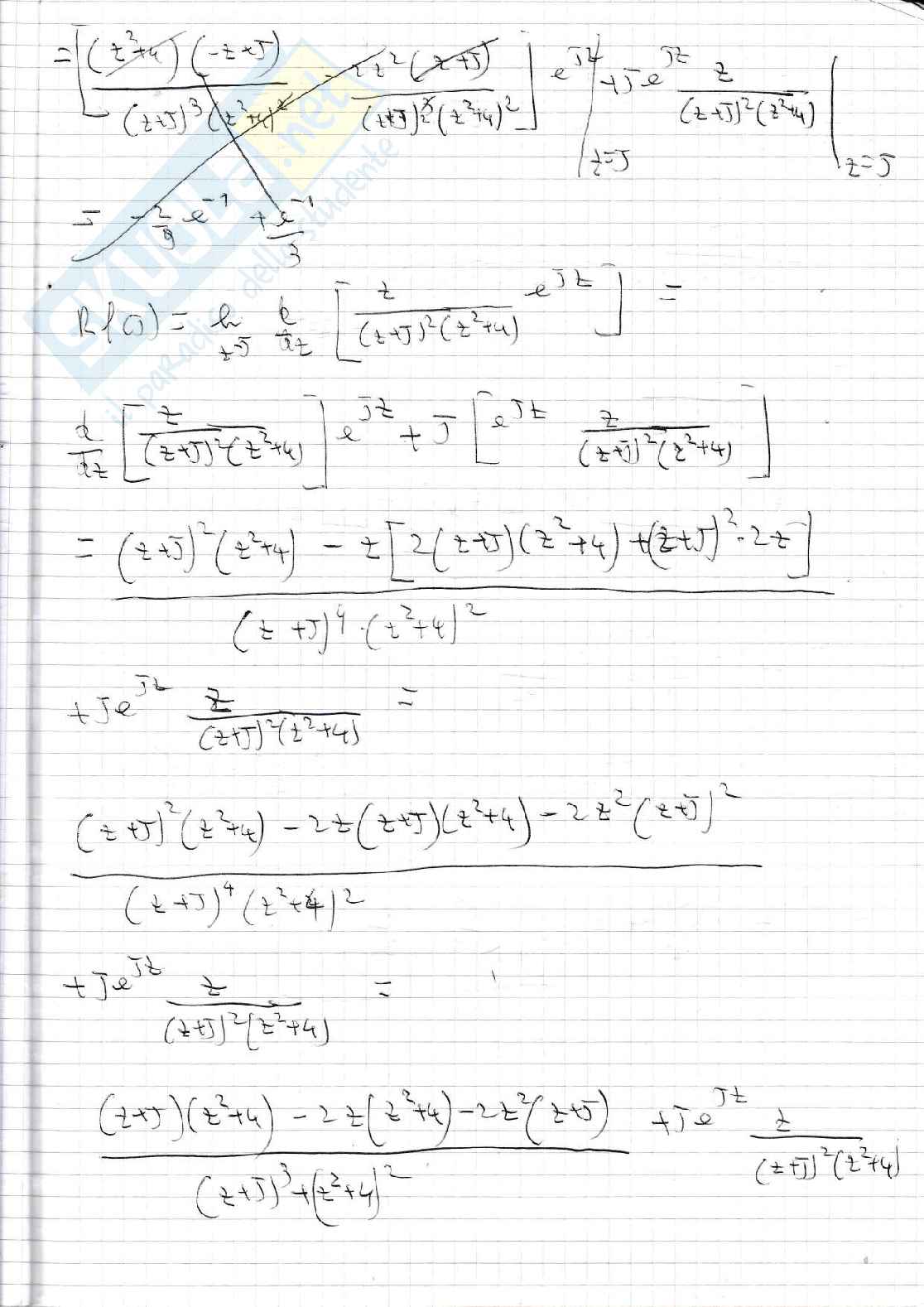 Metodi matematici per l'ingegneria, appunti del corso - Quaderno 3  Pag. 61