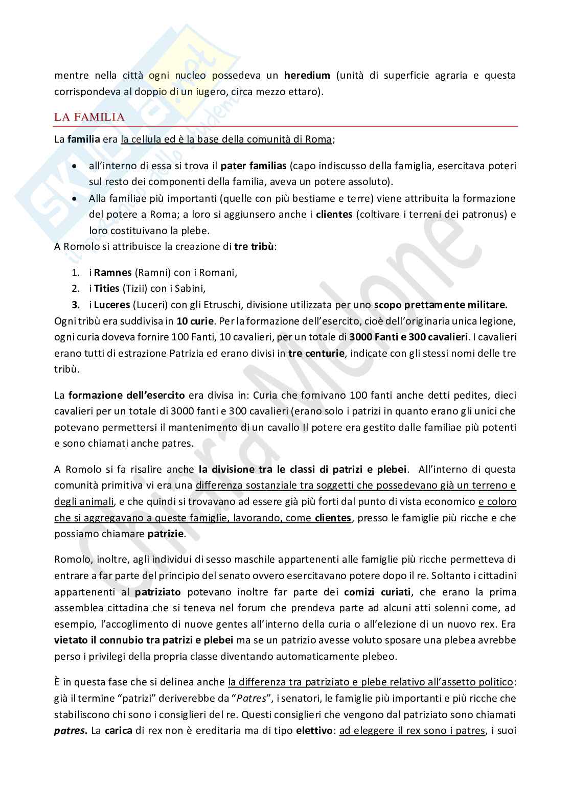 Riassunto esame Storia del diritto romano, Prof. Amabile Mariateresa, libro consigliato Elementi di storia e istituzioni di diritto romano, Lucrezi, Fasolino, Greco, Amabile Pag. 2