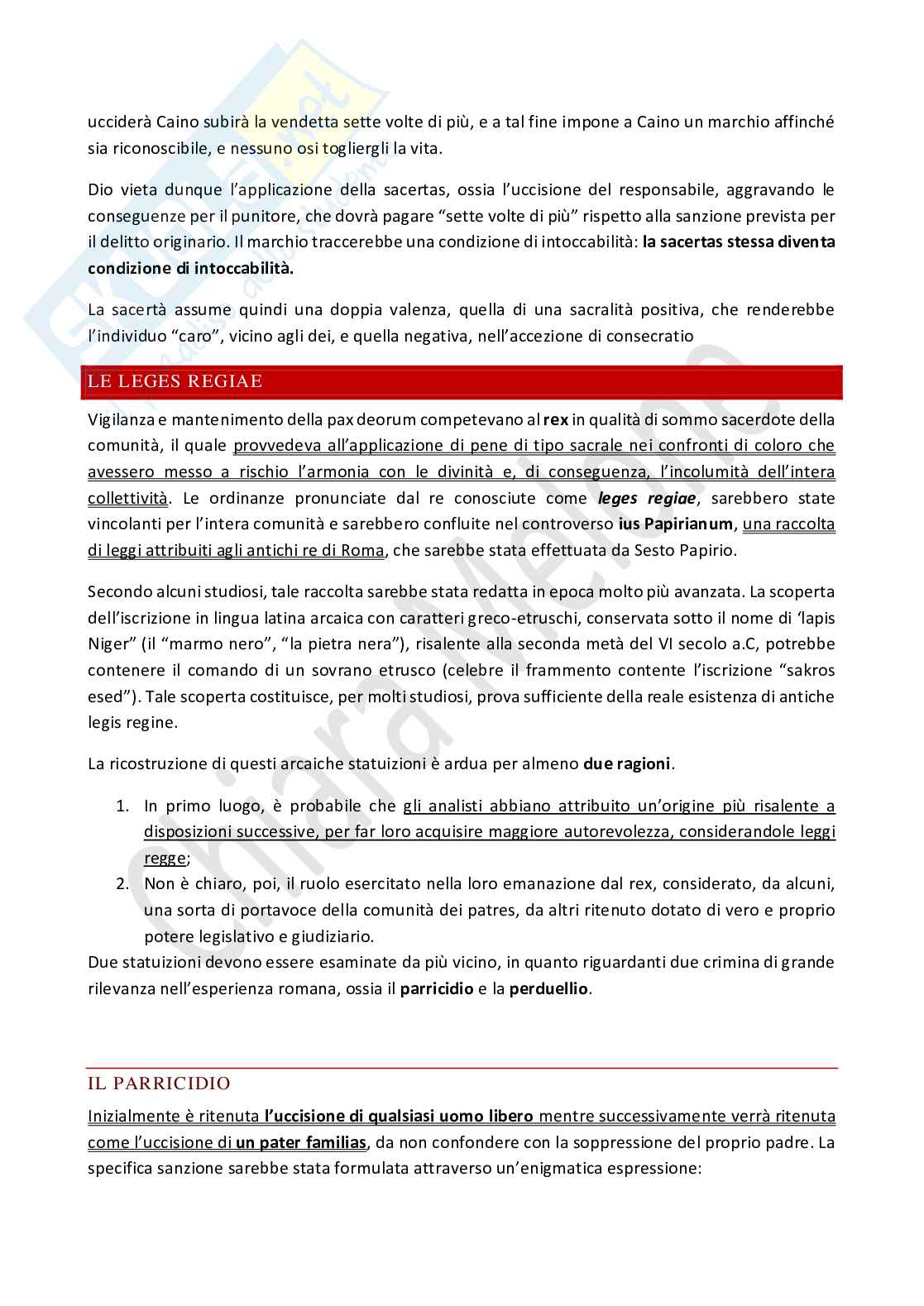 Riassunto esame Storia del diritto romano, Prof. Amabile Mariateresa, libro consigliato Elementi di storia e istituzioni di diritto romano, Lucrezi, Fasolino, Greco, Amabile Pag. 46