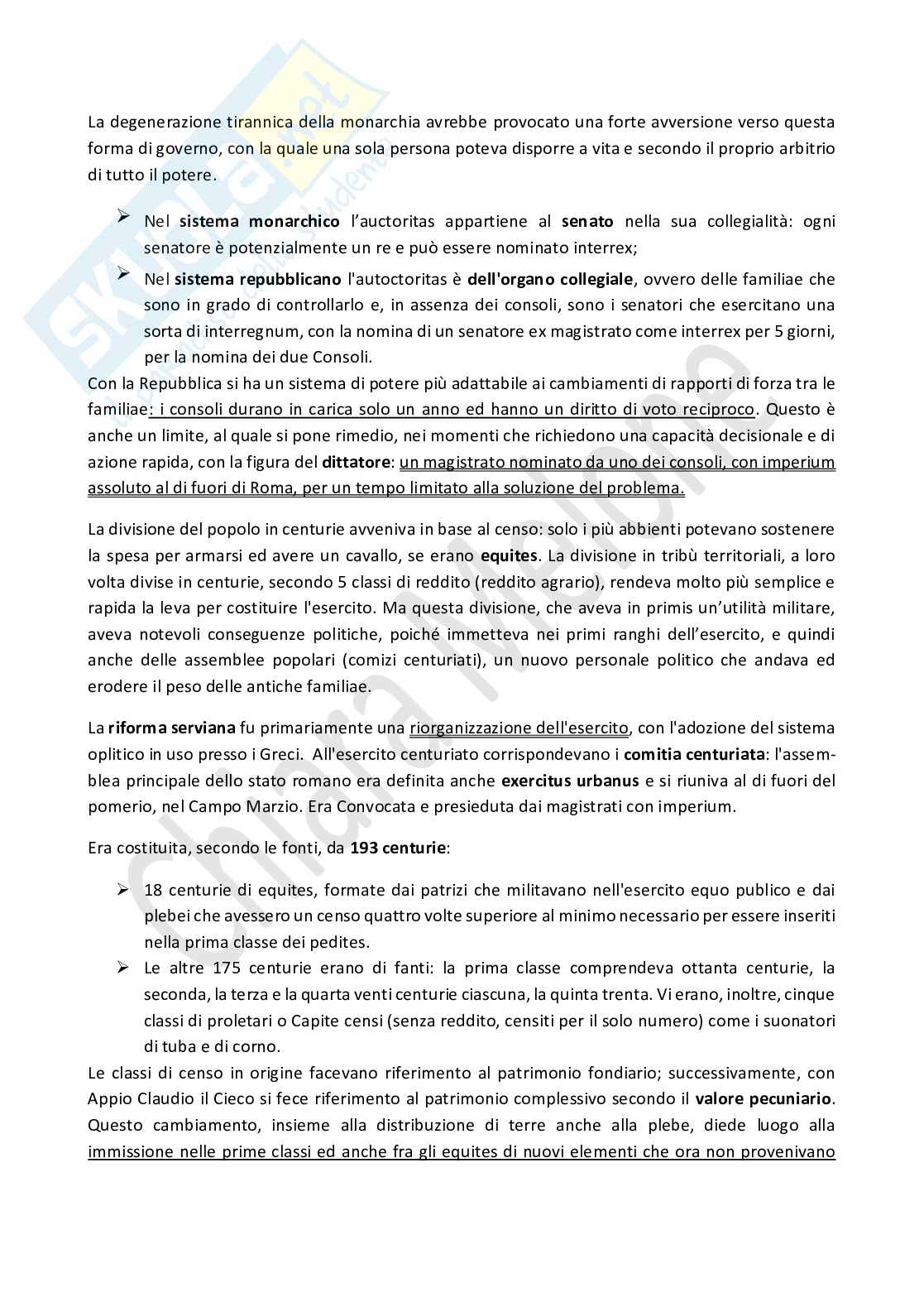 Riassunto esame Storia del diritto romano, Prof. Amabile Mariateresa, libro consigliato Elementi di storia e istituzioni di diritto romano, Lucrezi, Fasolino, Greco, Amabile Pag. 6