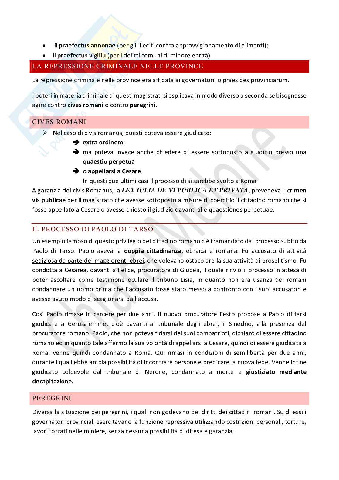 Riassunto esame Storia del diritto romano, Prof. Amabile Mariateresa, libro consigliato Elementi di storia e istituzioni di diritto romano, Lucrezi, Fasolino, Greco, Amabile Pag. 61