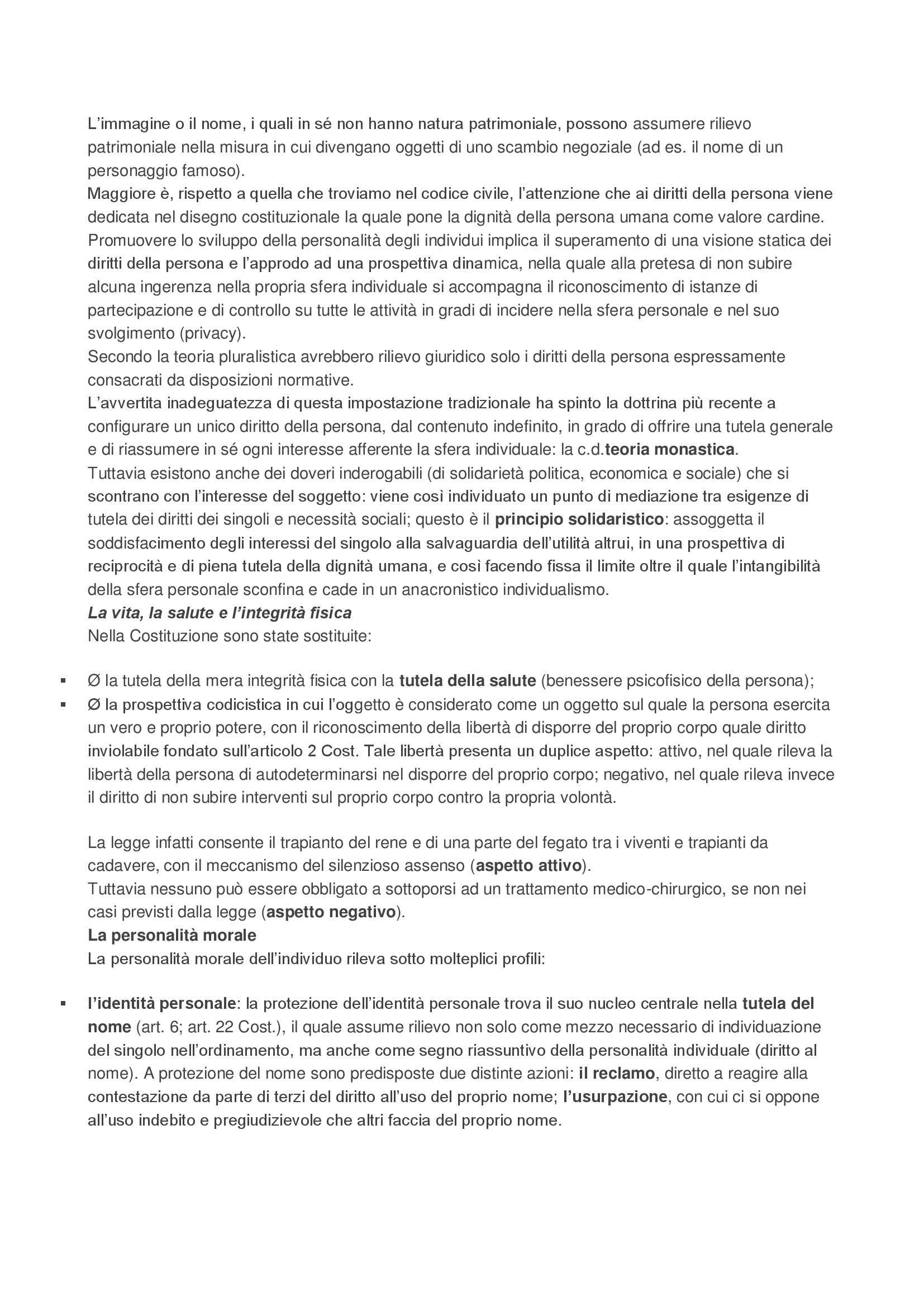 Riassunto esame Diritto Privato, prof. Ferro Pag. 21