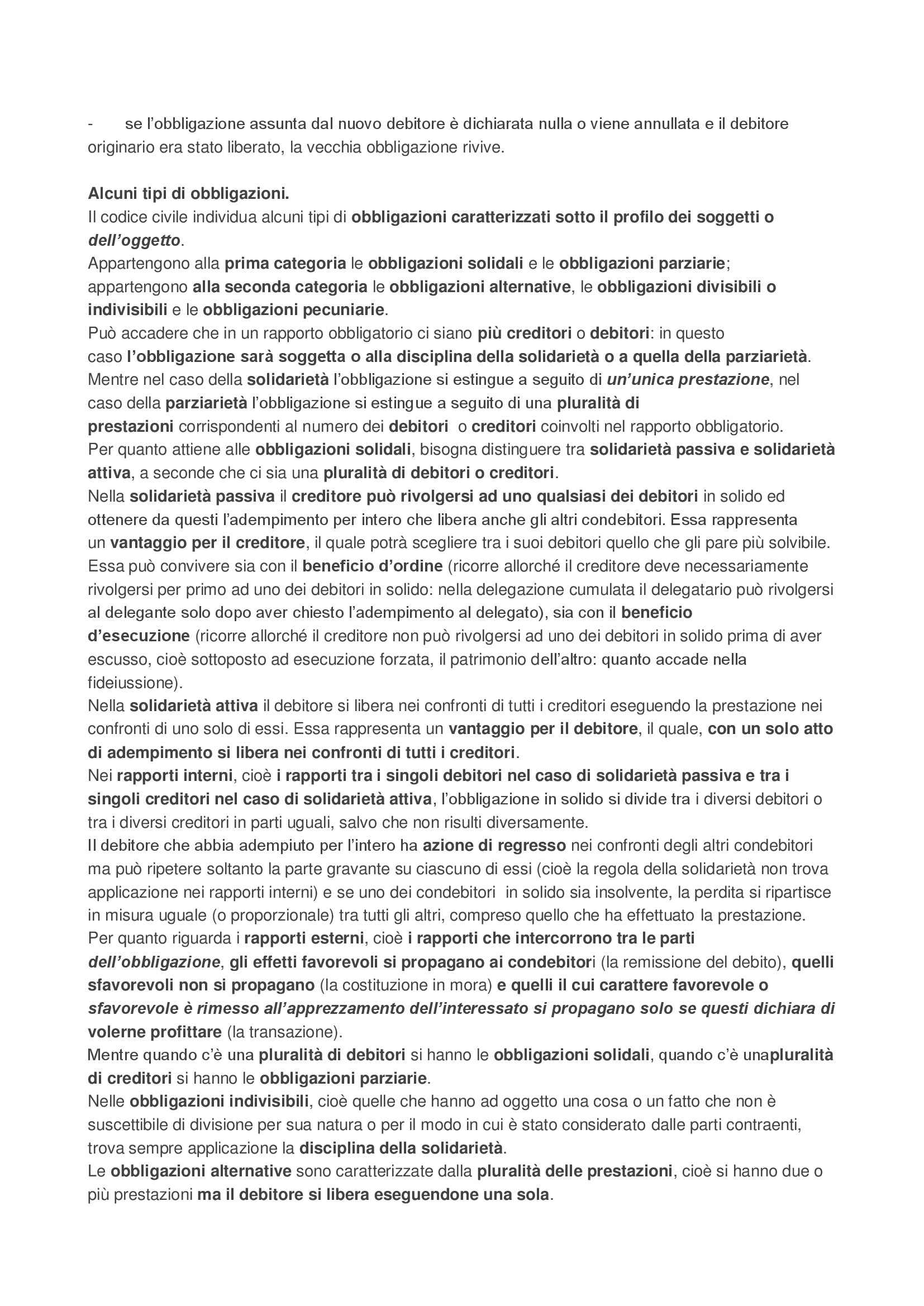 Riassunto esame Diritto Privato, prof. Ferro Pag. 76
