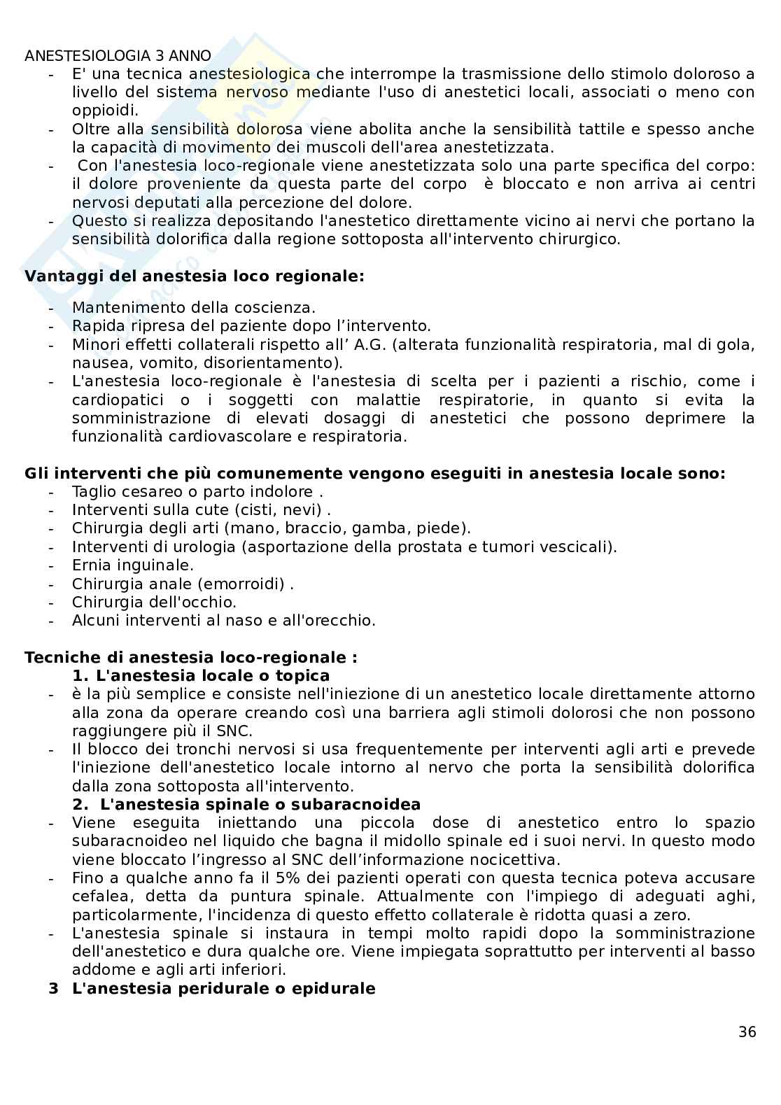 Anestesiologia  Pag. 36