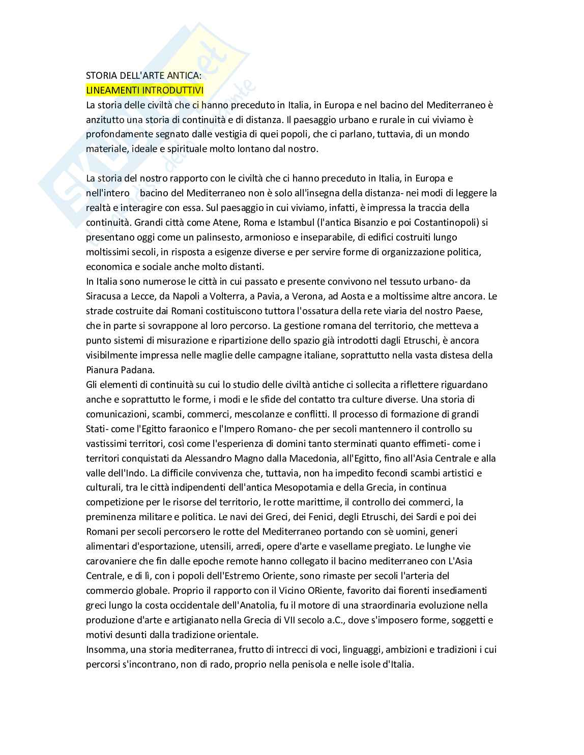 Preistoria: Storia dell'arte antica Pag. 1